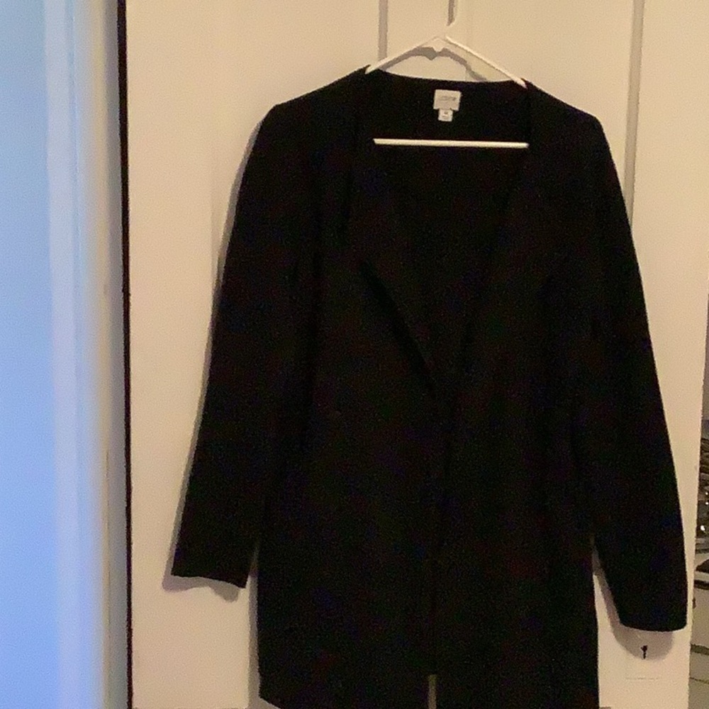 J Crew black Sweater jacket size med